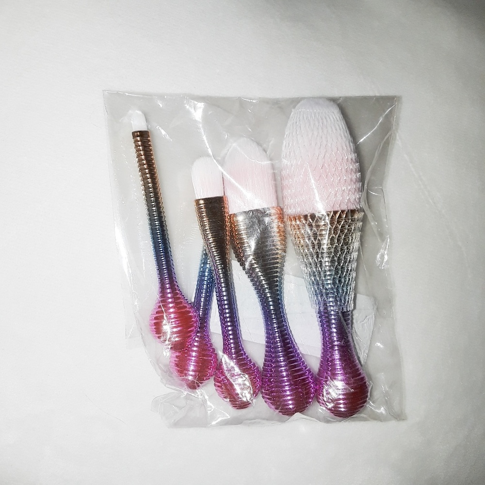5 Metallic Multi-Colored Ombre Travel Brush Set - Picture 5 of 5